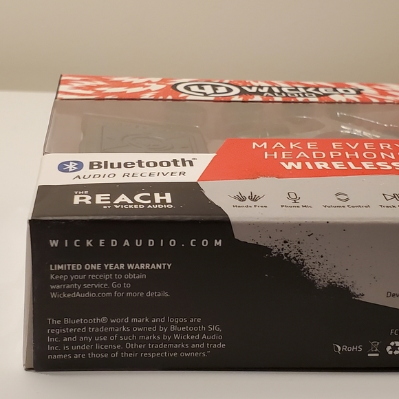 The Reach by Wicked Audio - Bluetooth Audio Receiver - Bonus Pack WI-BTR60 - Picture 5 of 11